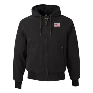 American Flag DRI-DUCK Hooded Work Wear Jacket