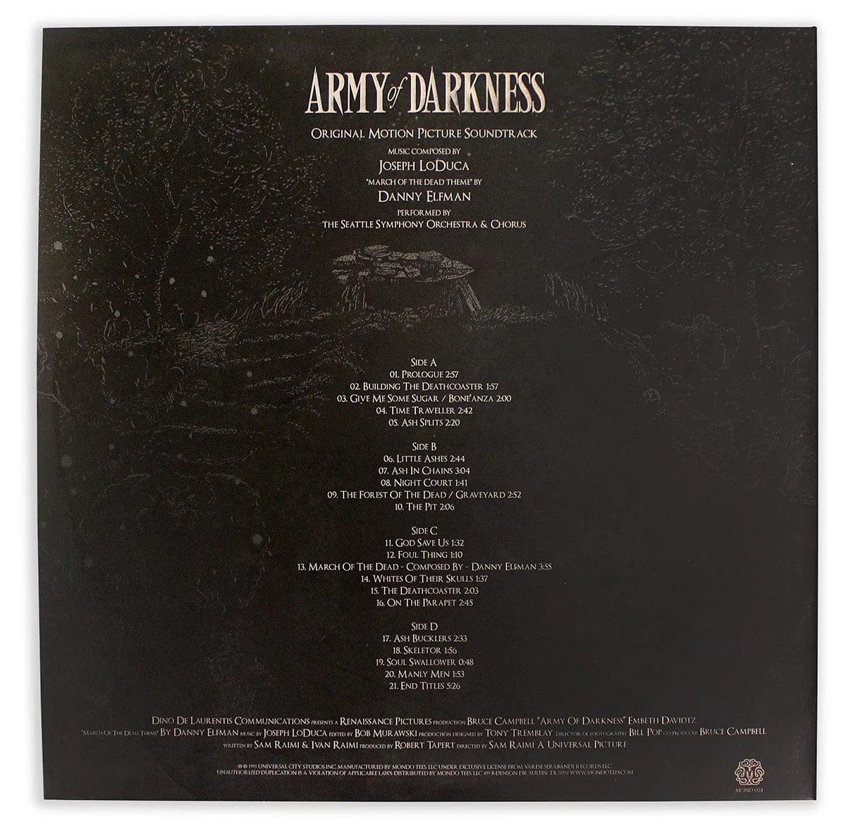 Army Of Darkness Original Motion Picture Soundtrack 2XLP