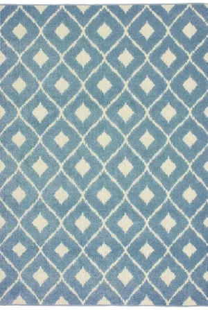 Barbados 5502B Blue Ivory Rug