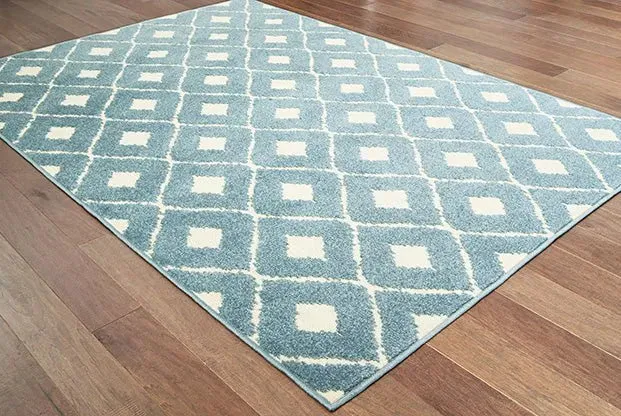 Barbados 5502B Blue Ivory Rug