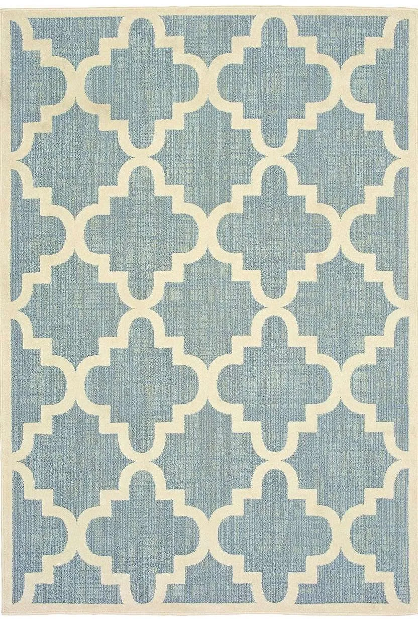 Barbados 6437J Blue Ivory Rug