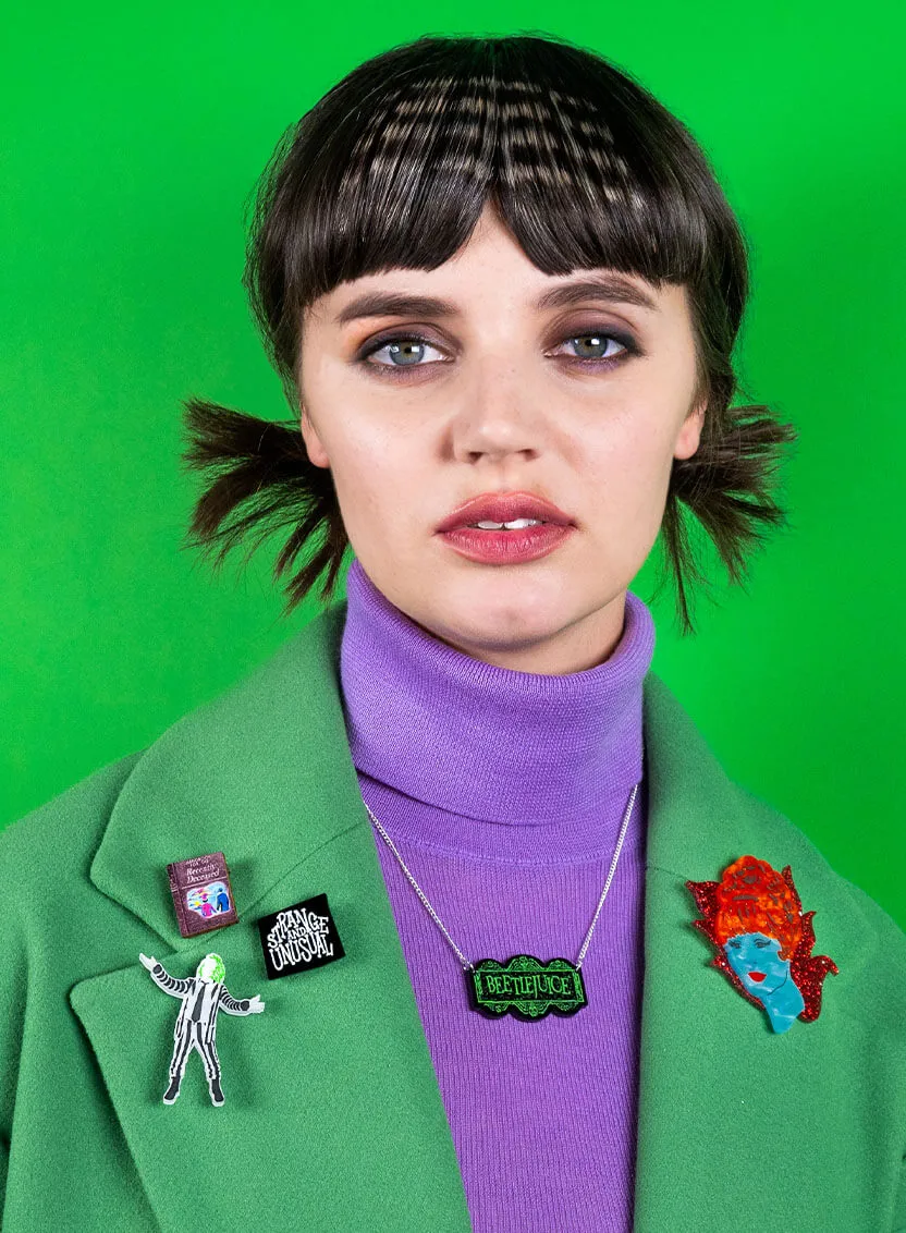 Beetlejuice Suit Brooch