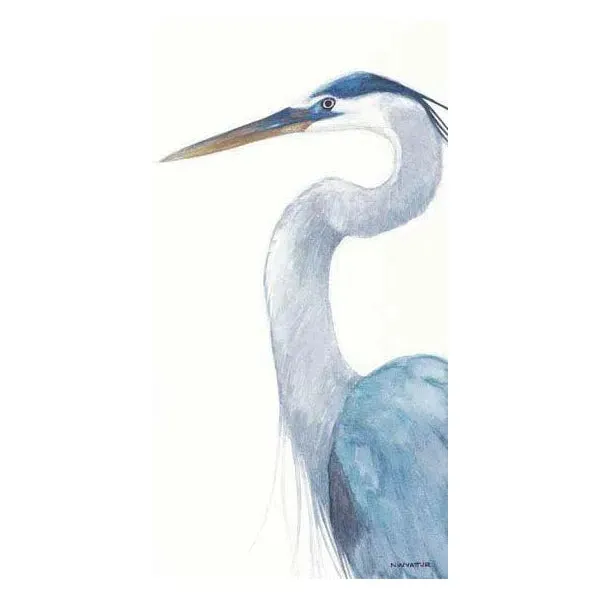 Blue Heron Coastal Canvas Art UV Resistant Canvas Indoor Outdoor