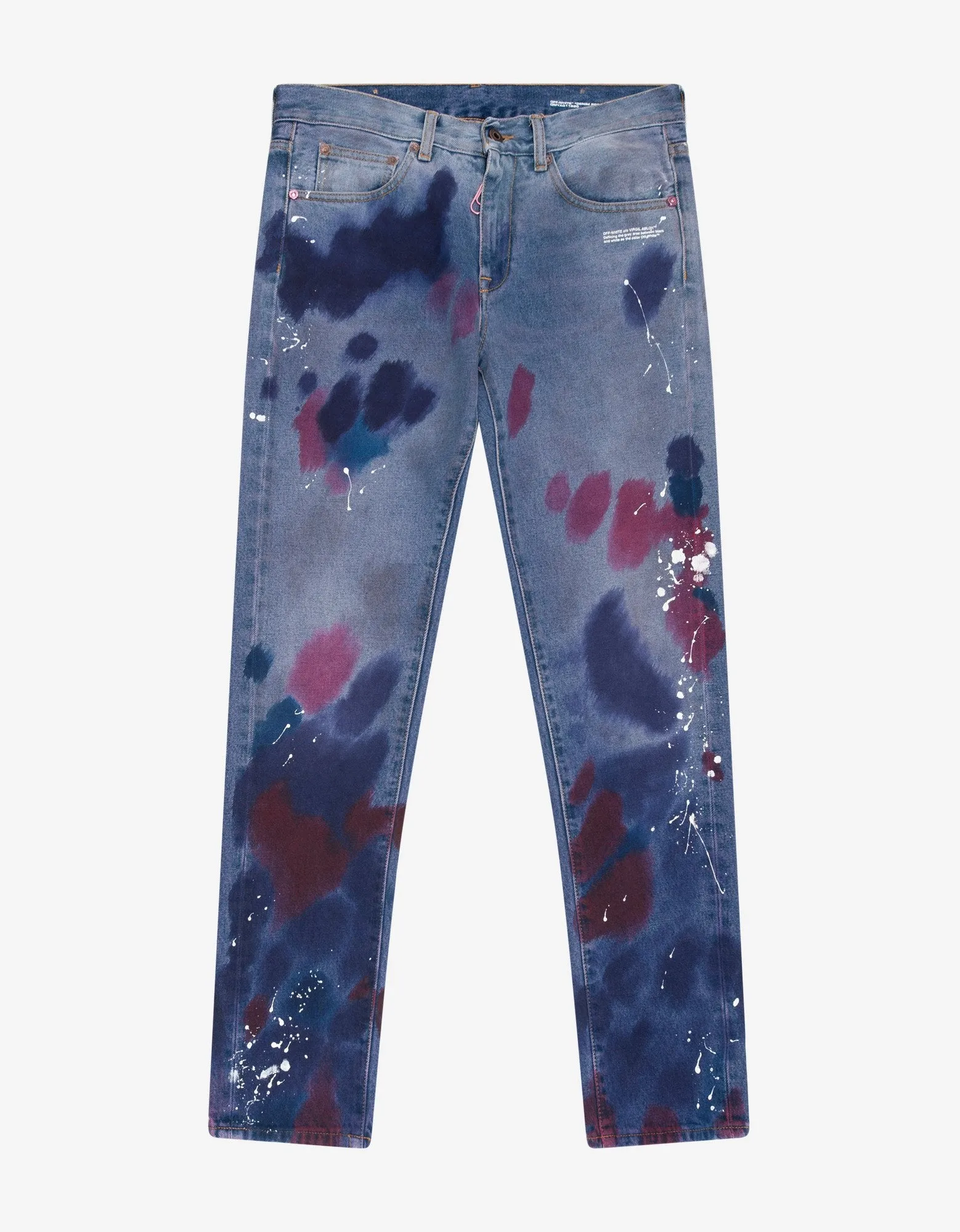 Blue Vintage Paint Jeans -