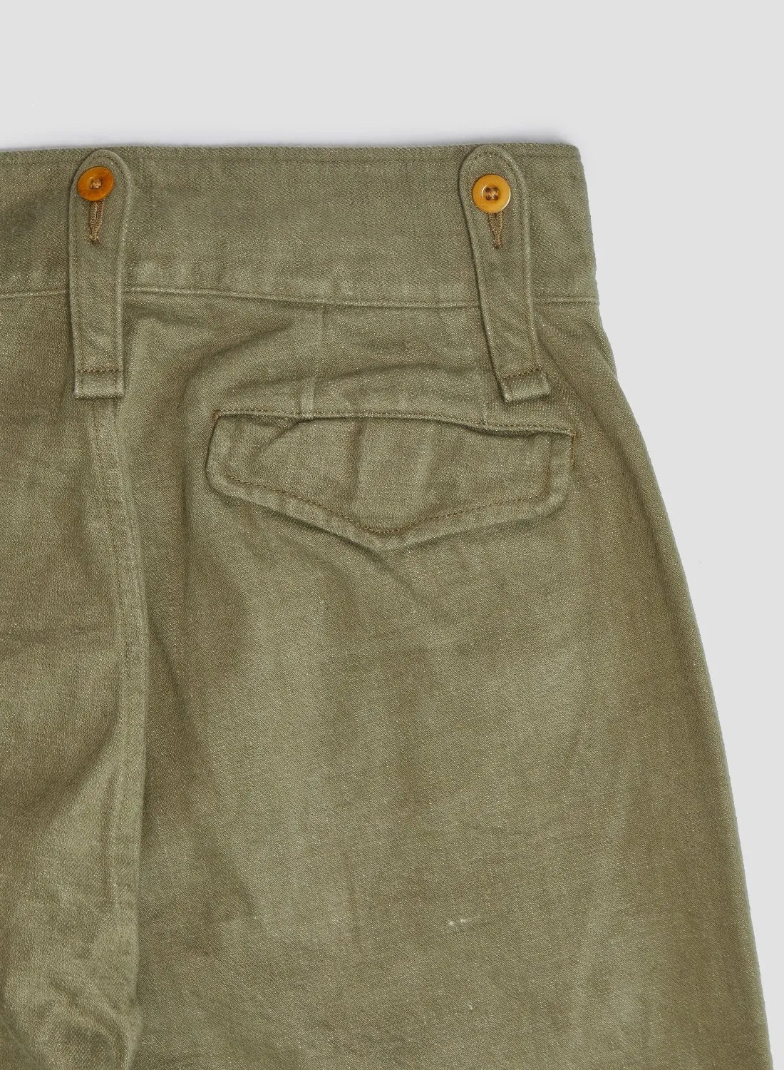 British Army Pant Loose Denim in Green