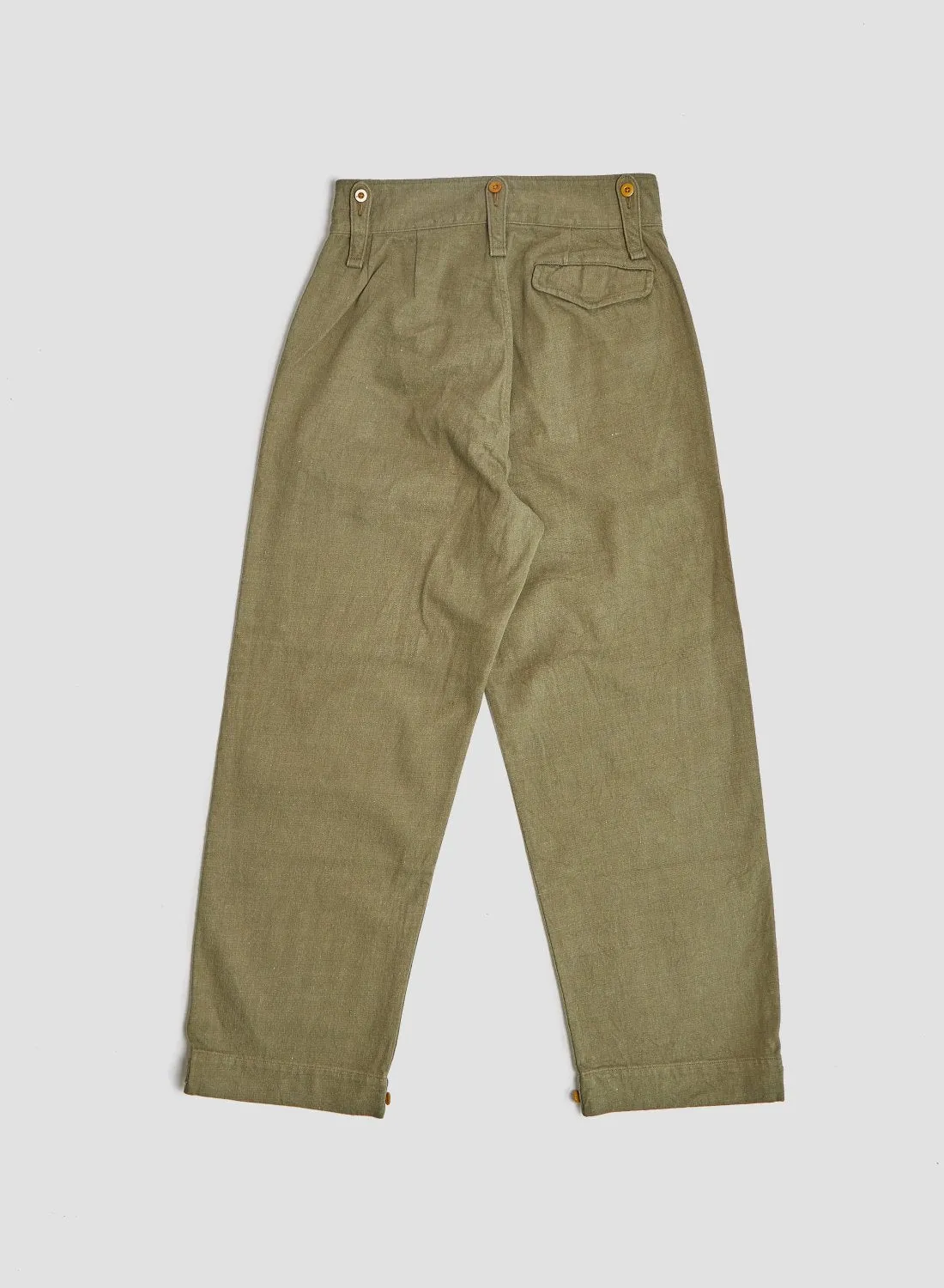 British Army Pant Loose Denim in Green