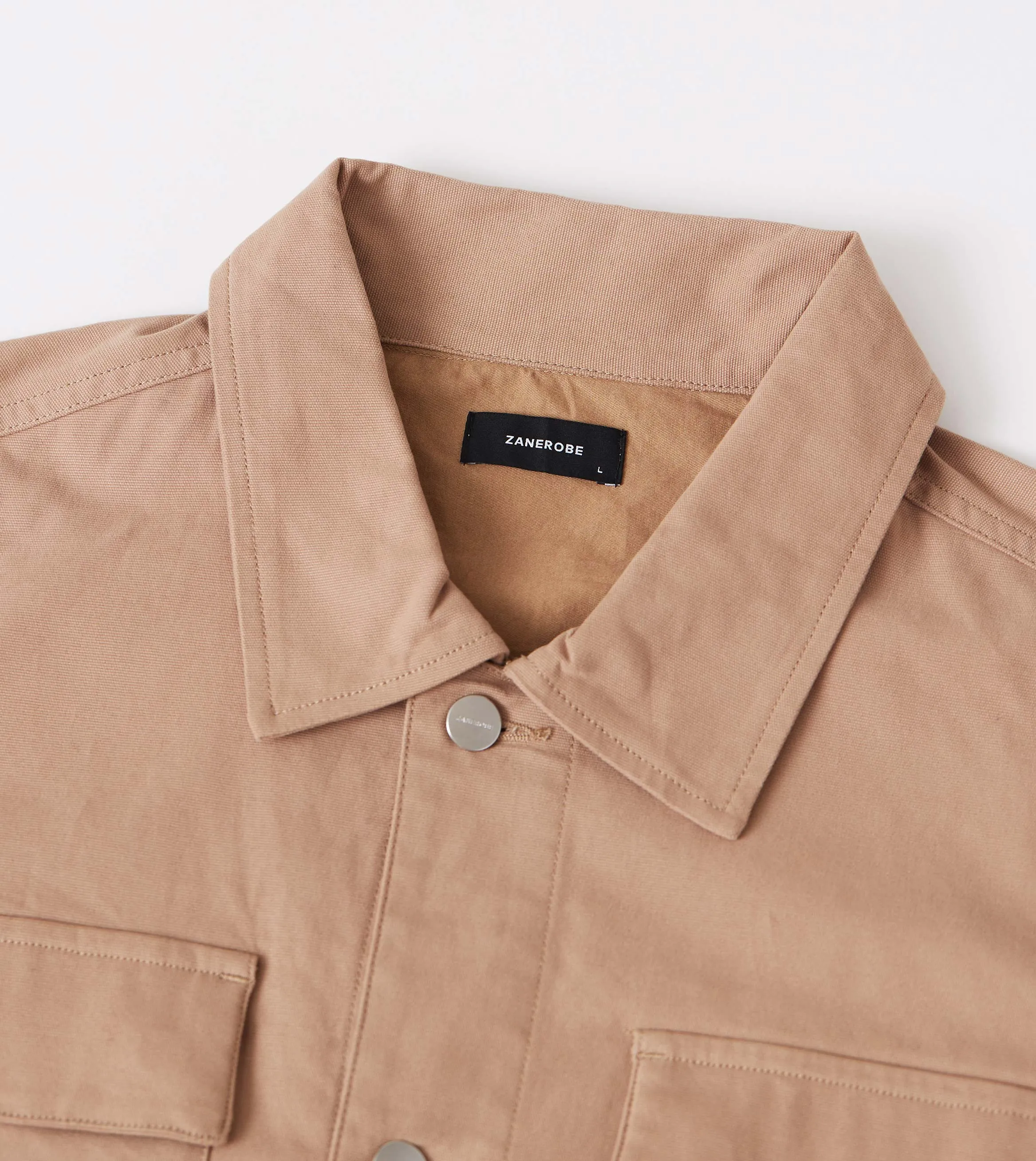 Canvas Work Jacket Dk Tan