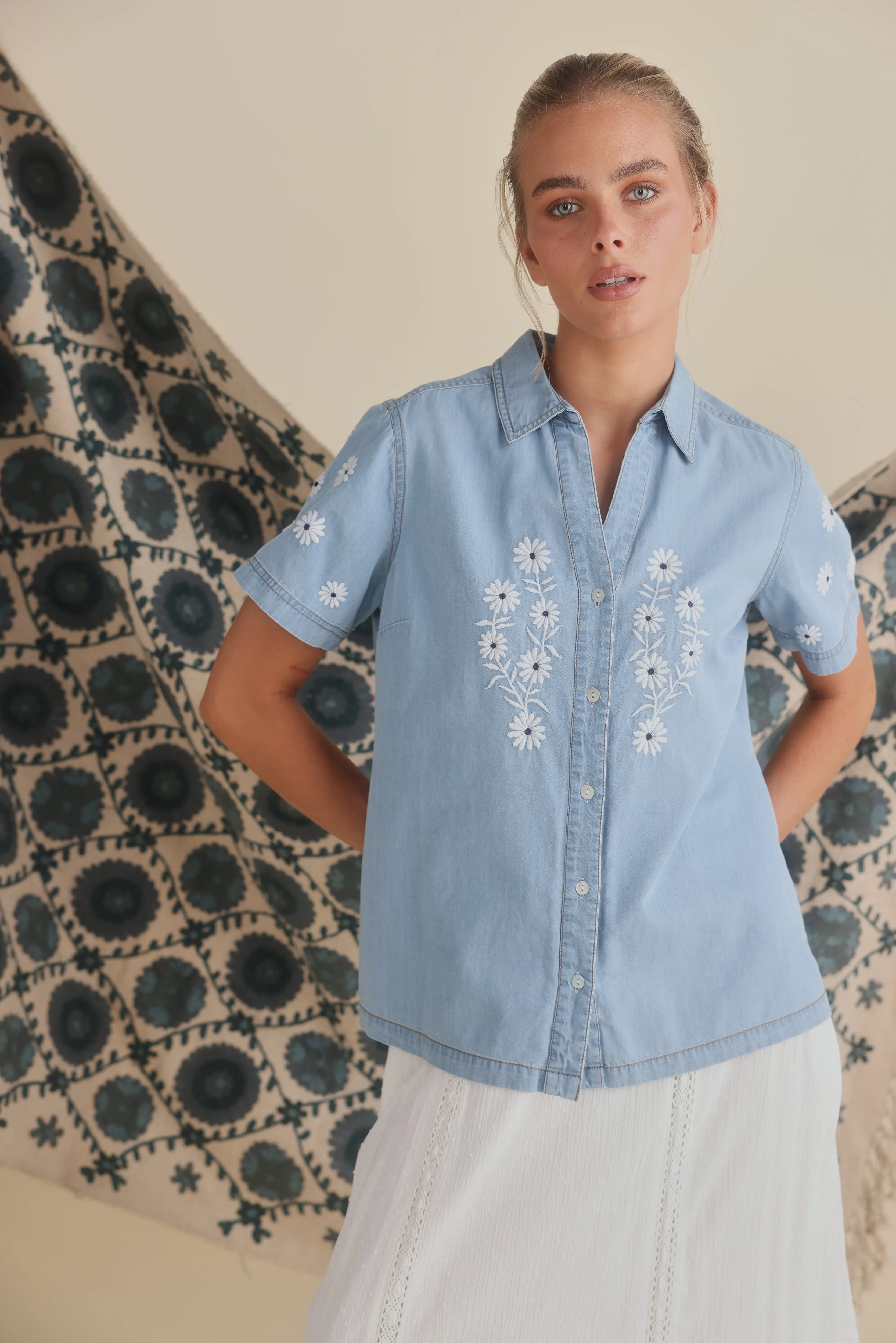 CeCe Denim Shirt - Light Denim