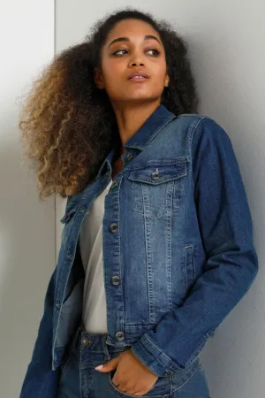 CLASSIC STRETCH BLUE DENIM JACKET