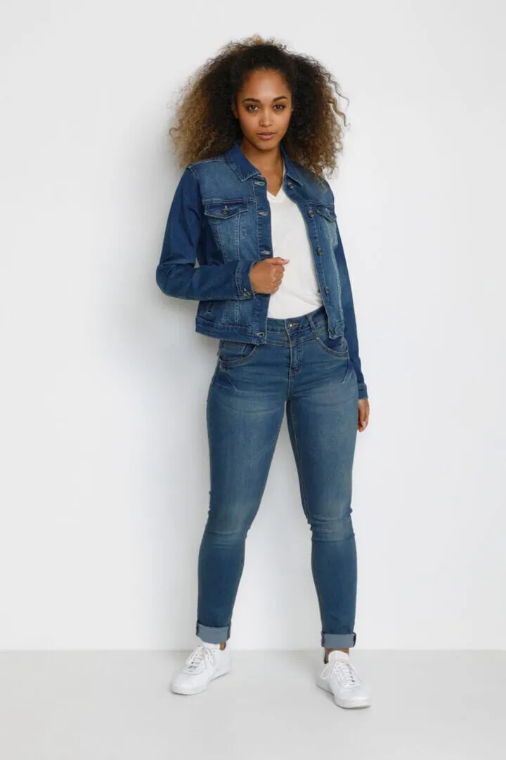 CLASSIC STRETCH BLUE DENIM JACKET