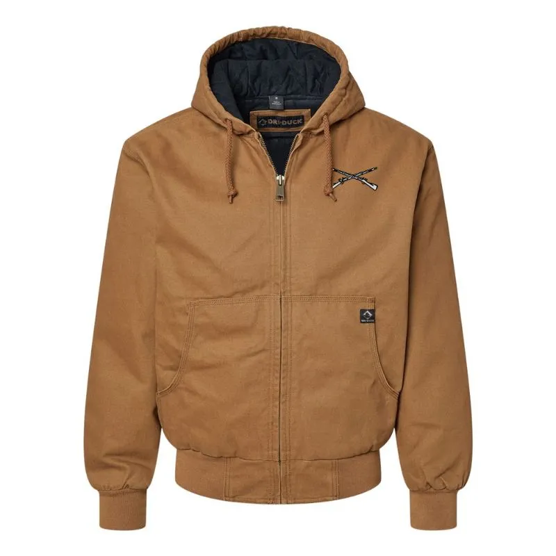 Crossed Rifles DRI-DUCK Hooded Work Wear Jacket