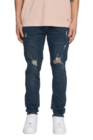 Destroyed Denim - Dark Blue