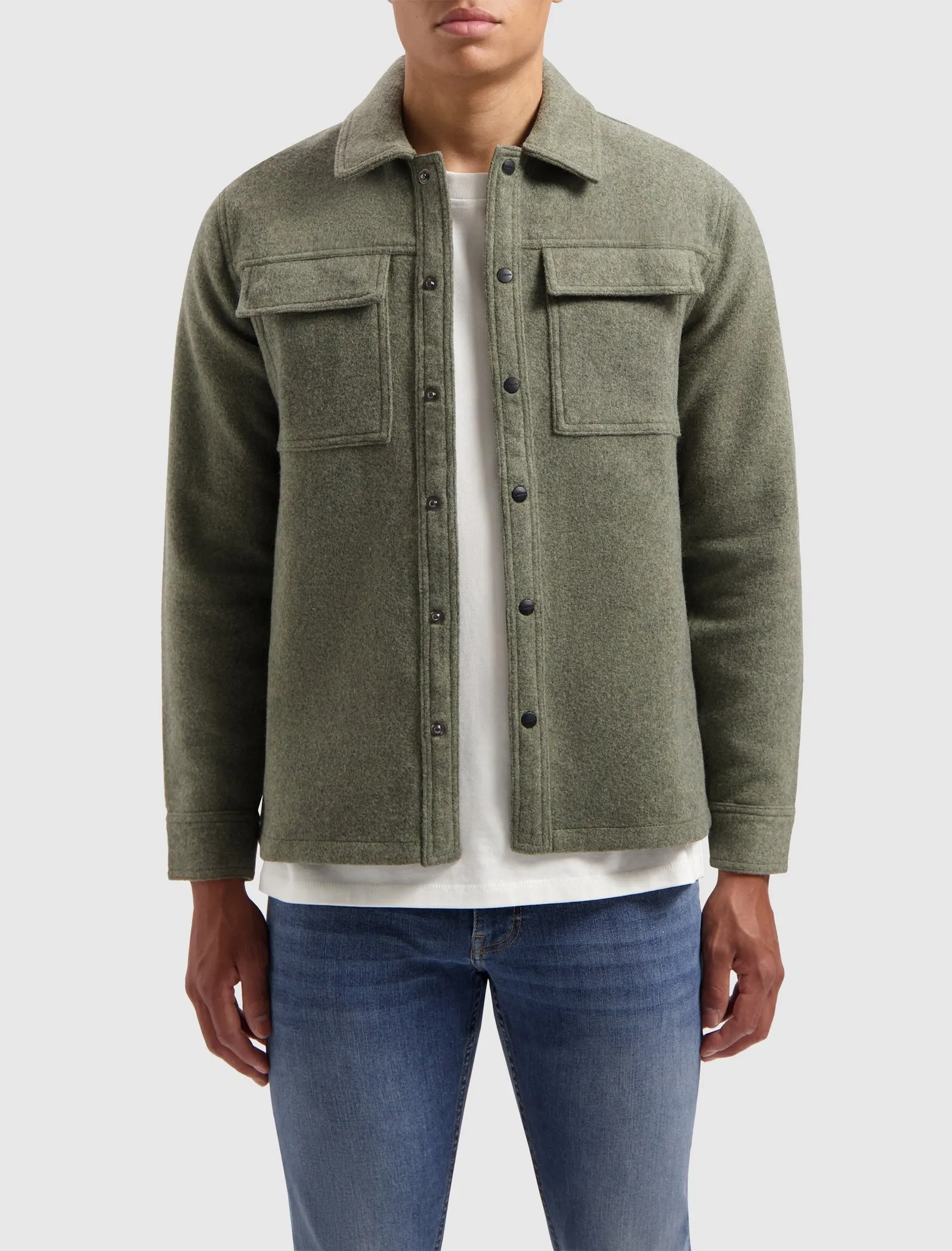 Flannel Overshirt | Army Green