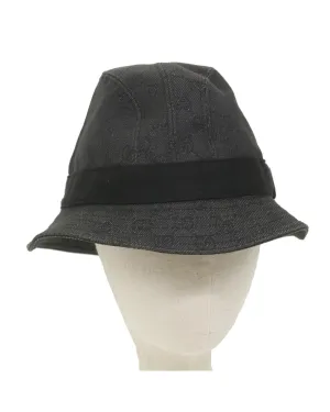 Gray GG Canvas Hat with Minimal Wear - Italy