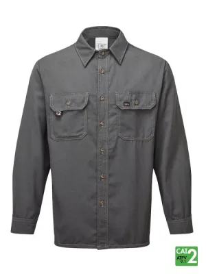 IFR Men's Gray FR Westex® DH Air 5.5 Oz Deluxe Work Shirt DHPGY650