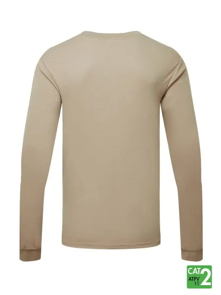 IFR Men's Khaki FR Front Line 6.9 oz Henley Long Sleeve Shirt FPK660