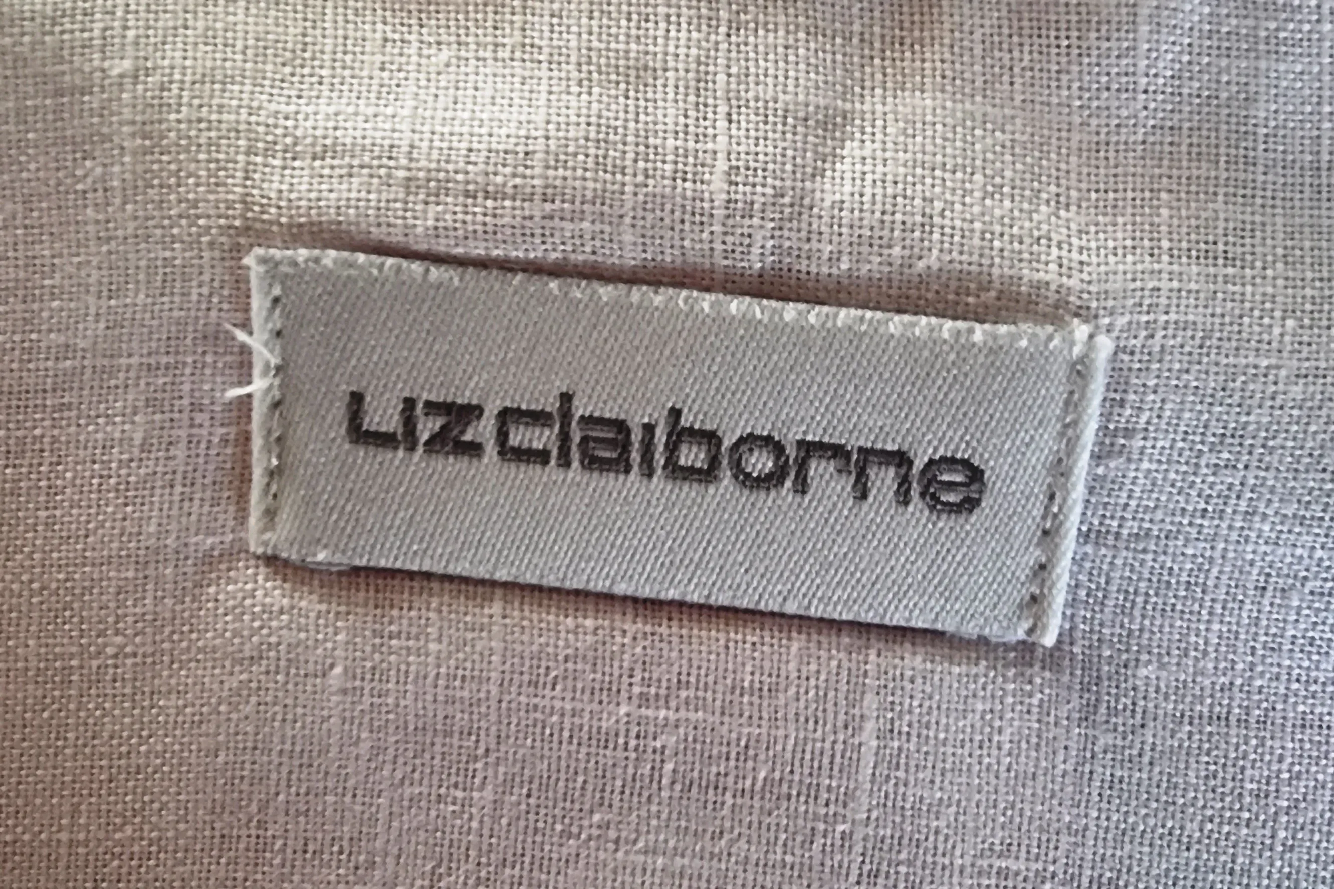 Liz Claiborne White Sleeveless Linen Blouse UK 14 US 10 EU 42