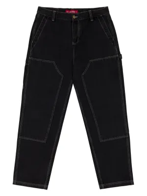 LOVIAH DENIM WORK PANTS BLACK