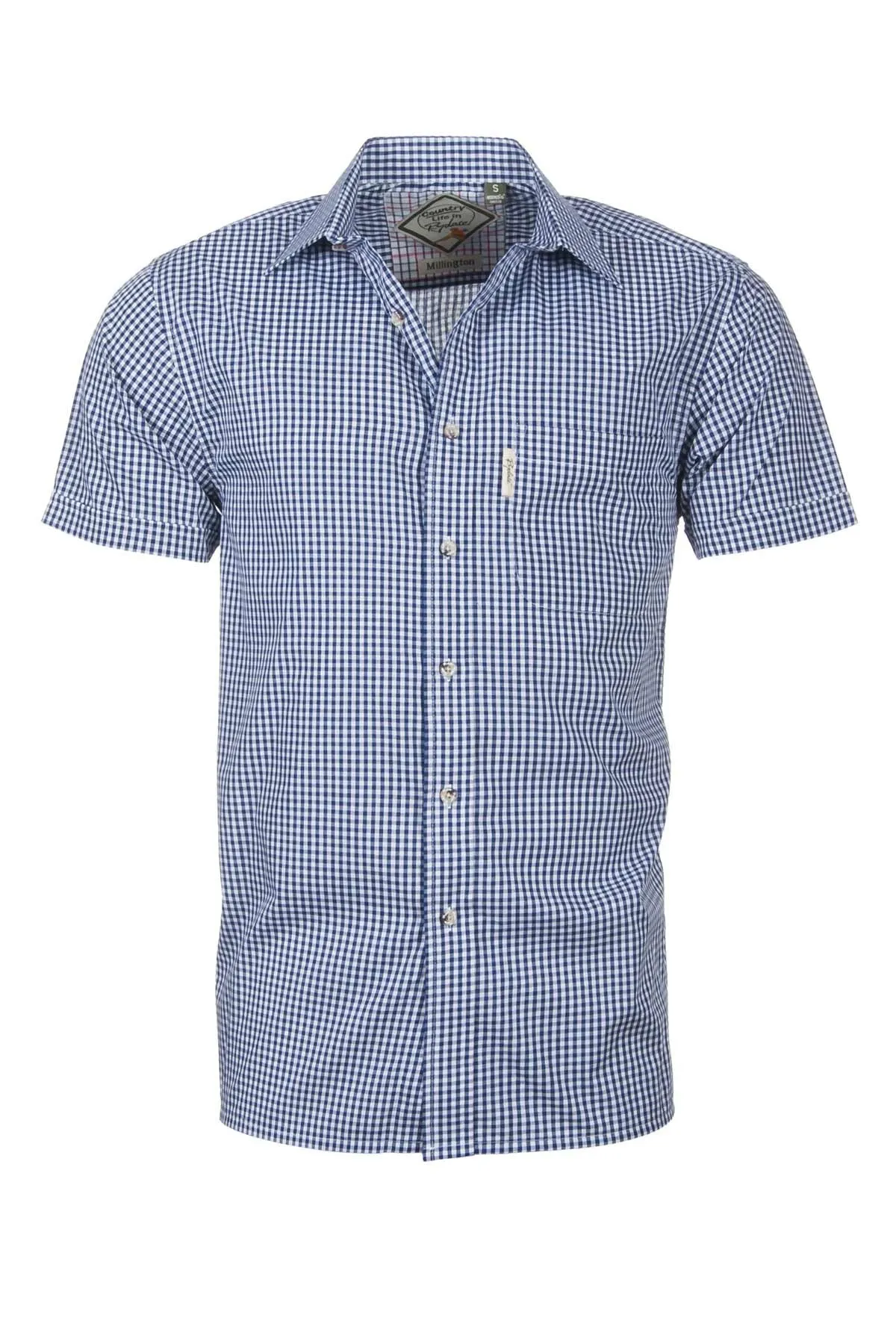 Men's Short Sleeved Check Shirts