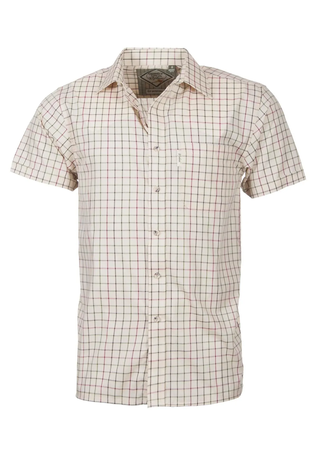 Men's Short Sleeved Check Shirts