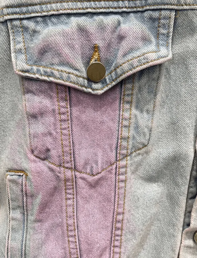 Pre Order:  Pink Tinged Denim Jacket