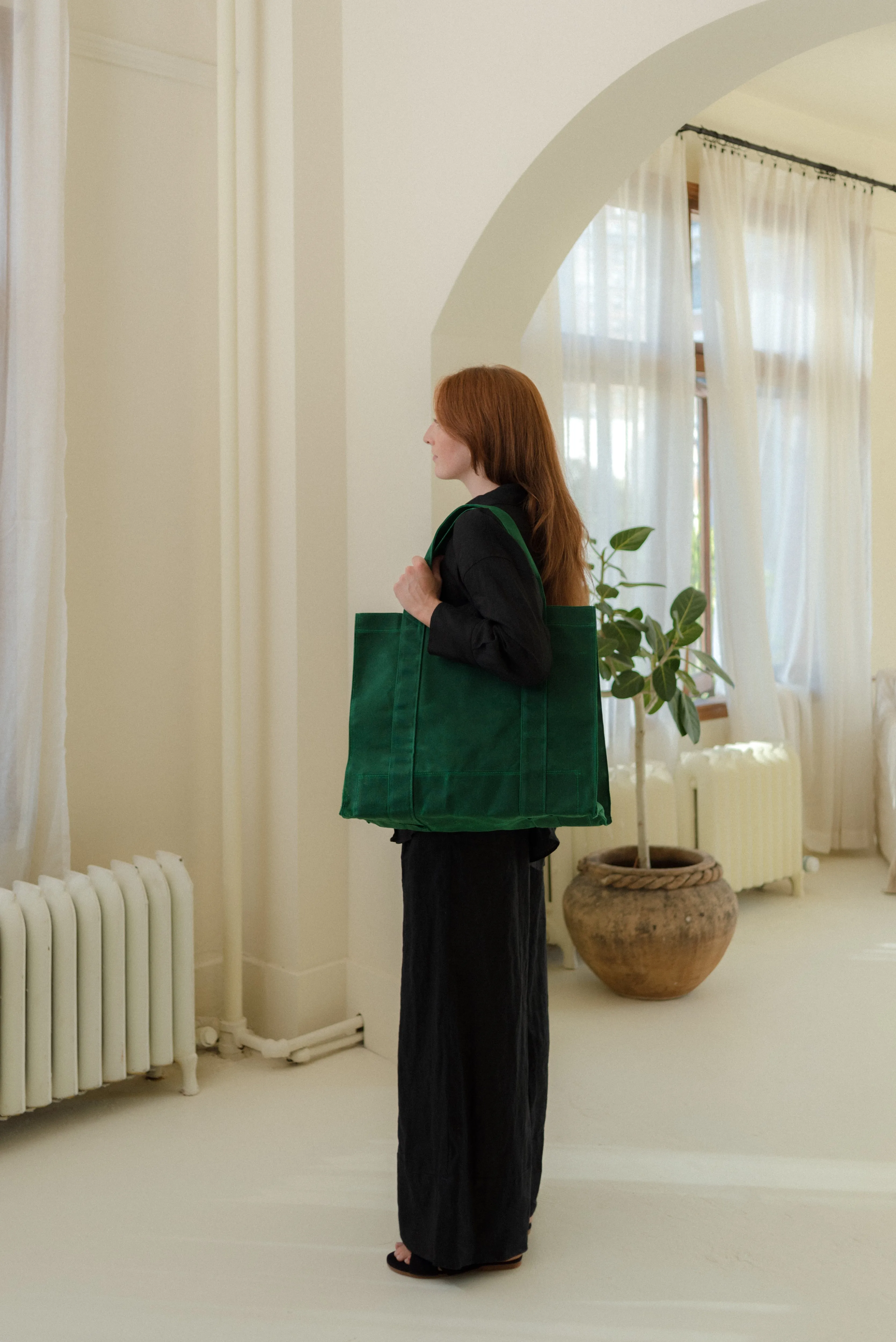 Preorder the Emerald Waxed Canvas Tote Bag - Durable and Stylish Carry-all