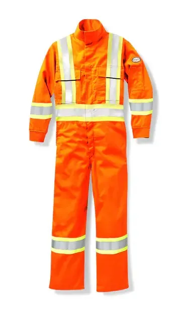 Rasco FR Hi Vis Orange Premium Coverall with 4" Class 3 level 2 Reflective Tape FR8005OH