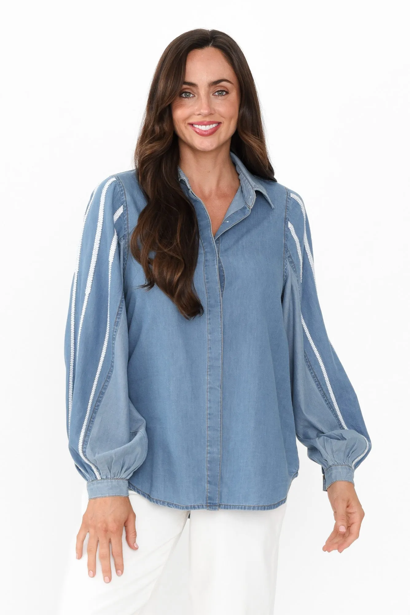 Stella Blue Denim Shirt